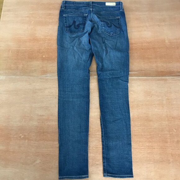 AG Adriano Goldschmied The Legging Super Skinny Ankle Distressed Jeans size 24R - Picture 2 of 11